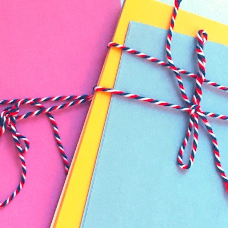 Image showing bundle of letters tied with string